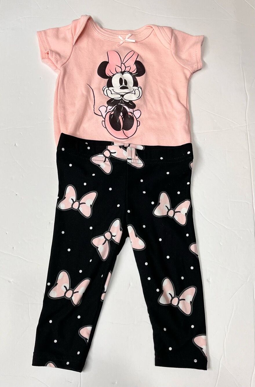 Disney Baby Minnie Mouse Outfit   Sz 6-9 M